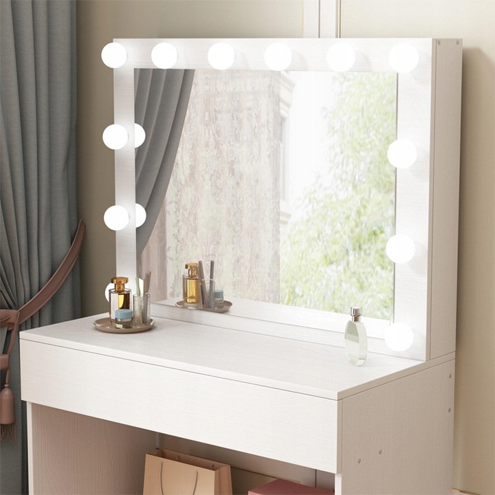 TOALETKA-KOSMETYCZNA-MAKIJAZU-WIZAZU-Z-LUSTREM-LED-NOWOCZESNA-GLAMOUR-LOFT-Glebokosc-mebla-40-cm