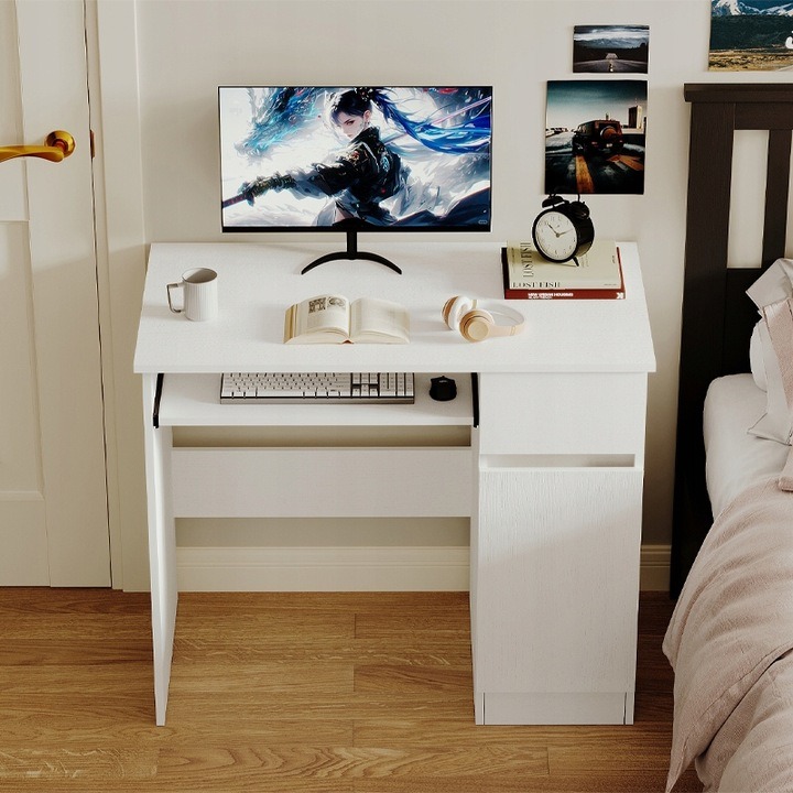 BIURKO-KOMPUTEROWE-STOLIK-BIALE