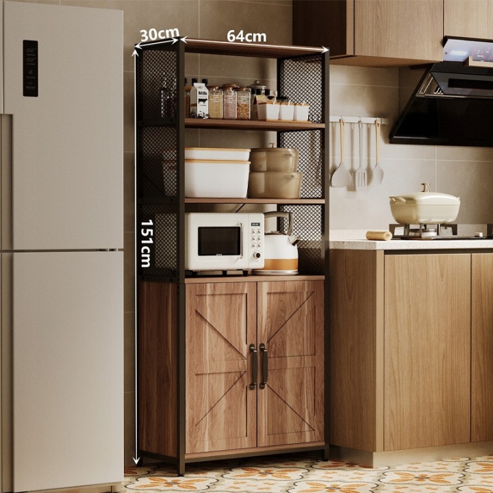 KREDENS-JASNY-BRAZ-LOFT-INDUSTRIALNY-STOJACA-SZAFKA-REGAL-KOMODA-151-CM-Kolor-mebla-buk-jasny-dab-jasny-odcienie-brazu