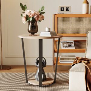 Konferenčný Stolík Loft Industrial 50 cm – Svetlohnedý Stolík do Obývačky