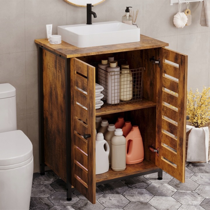 SZAFKA-POD-UMYWALKE-LAZIENKOWA-BRAZOWA-LOFT-STOJACA-RUSTYKALNA-POLKA-REGAL-Szerokosc-mebla-62-cm