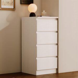 Biela komoda, policový diel, moderný loftový štýl, 90 cm